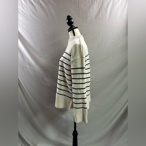 Zara Heavy Knit Striped Sweater NWOT - Picture 3 of 4